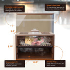 Culinary Smoker Box with Torch + Wood Chips | Medium Size
