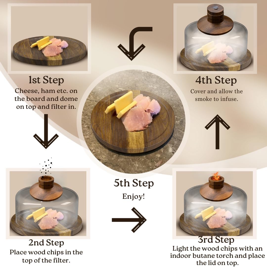 Cheese Board Smoker Set